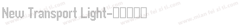 New Transport Light字体转换